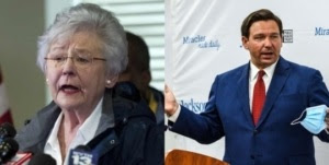 Attacking the UnVaxxed Kay-Ivey-Rick-DeSantis-540x272-1-300x151