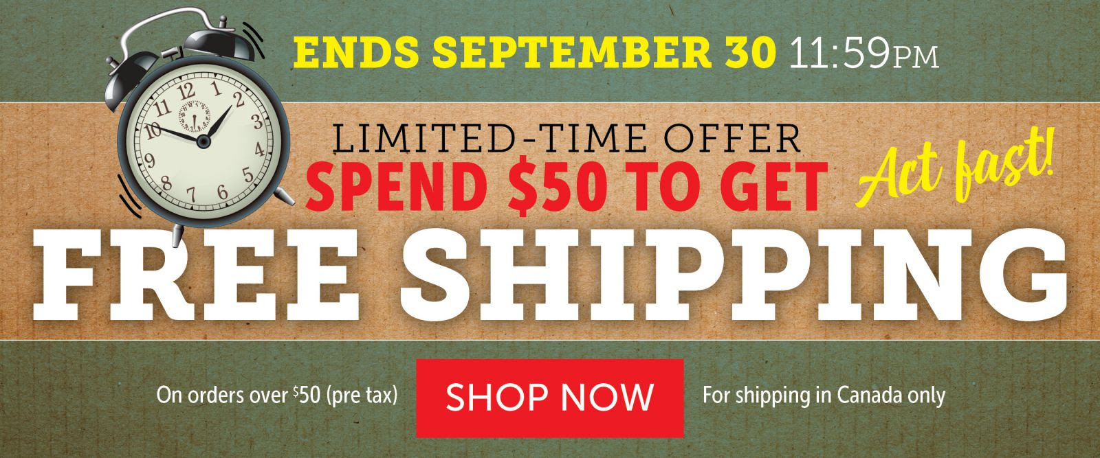 FREE SHIPPING! LIMITED TIME OFFER!