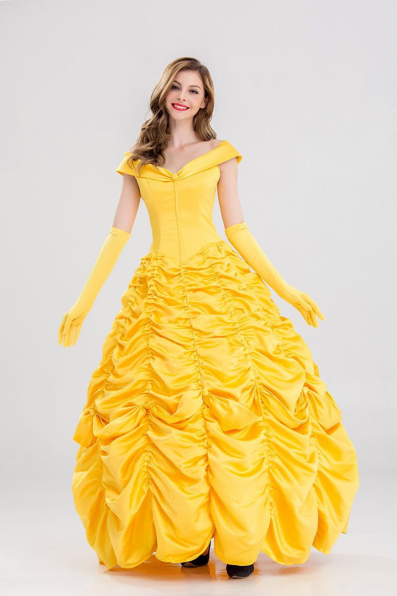 Beauty and the Beast Fancy Dress Cosplay Costume princess belle adult