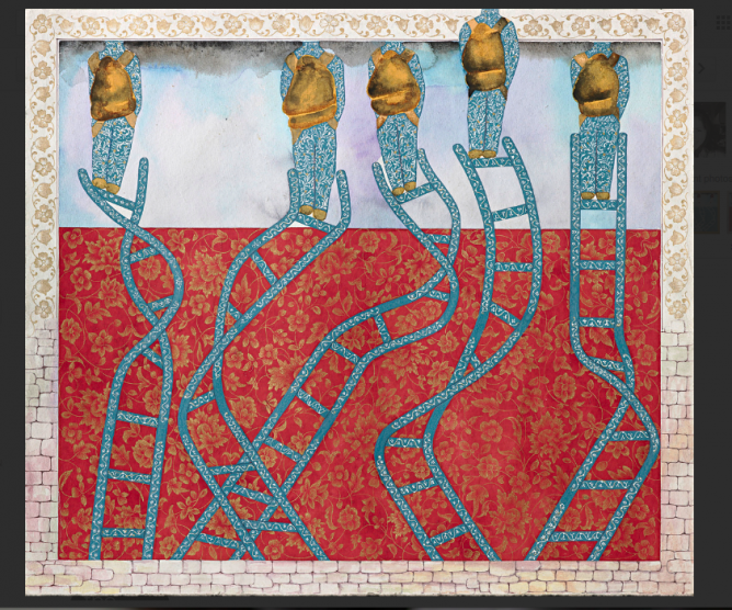 Francesco Clemente (Italy), Sixteen Amulets for the Road (XII), 2012-2013.