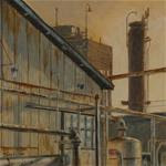 "Oil Plant 11 (Rusty Haze)" - Posted on Sunday, November 23, 2014 by David J. Teter