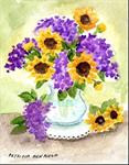 Tiny Lilacs and Sunflowers - Posted on Friday, January 30, 2015 by Patricia Ann Rizzo