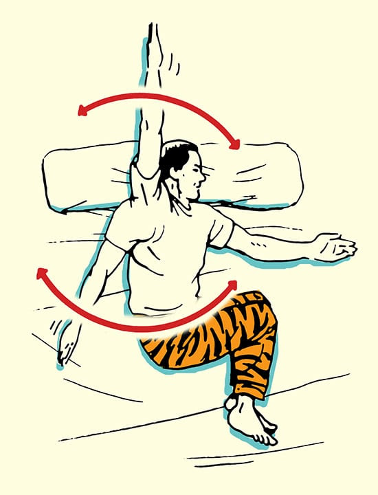 shoulder clocks stretch morning stretching routine illustration