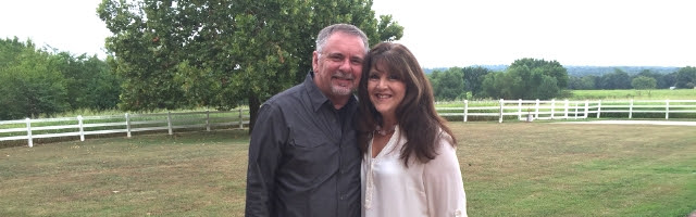 Picture of Dennis and Melinda Jernigan on their property
