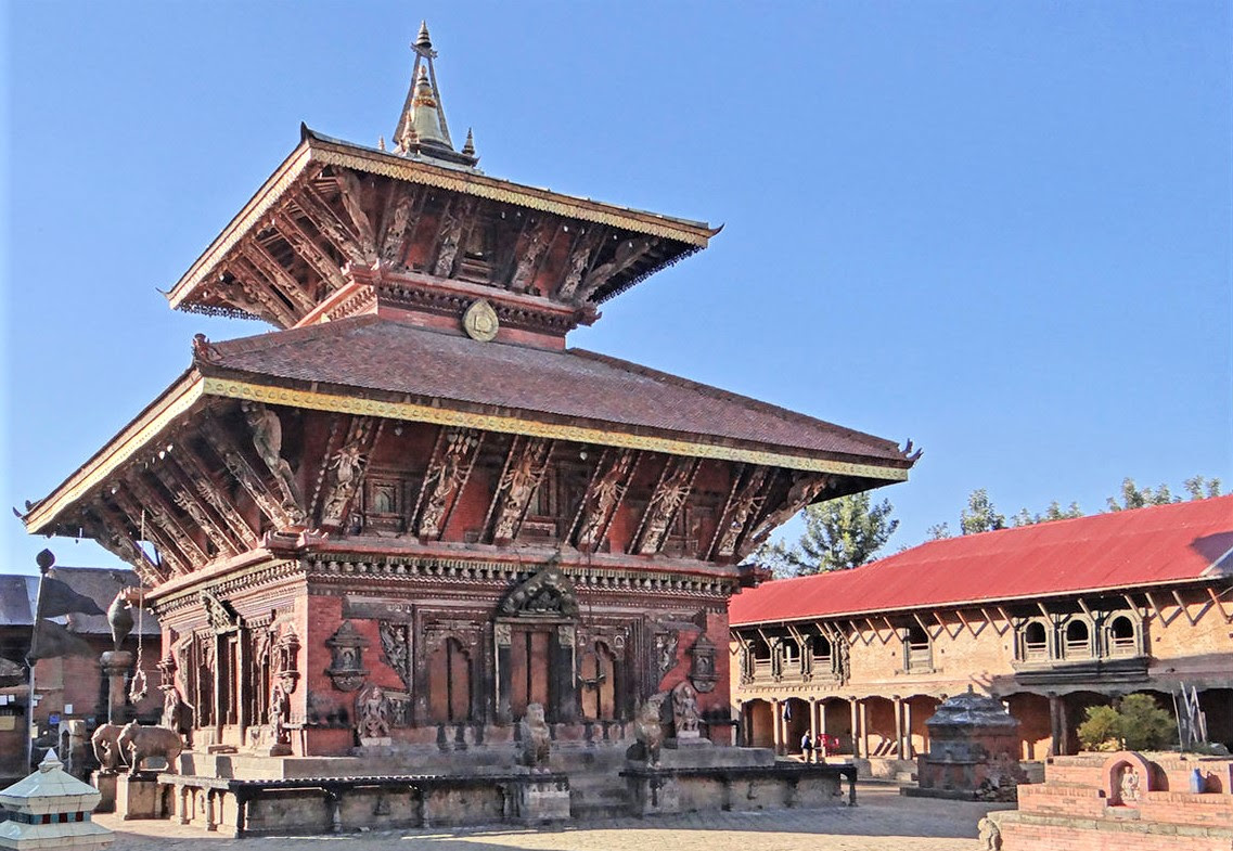  Hindu temple Changu Narayan, Bhaktapur, Nepal. (Wikipedia, Jean-Pierre Dalbera)