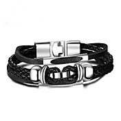 Men's Chain Bracelet , Fashion Leather Al...