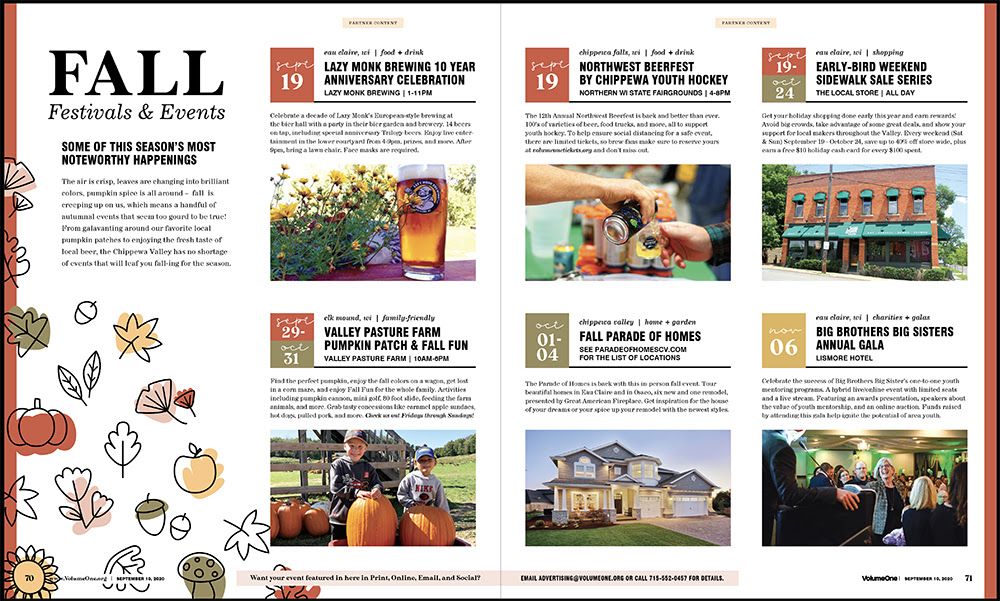 Updated and reformatted event listings will help locals find what to do and see in the Valley.