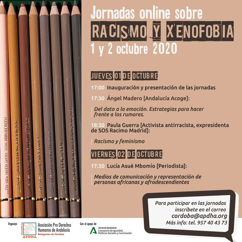 Jornadas online sobre racismo y xenofobia