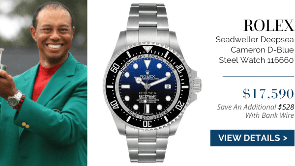 Rolex Seadweller Deepsea on Tiger Woods