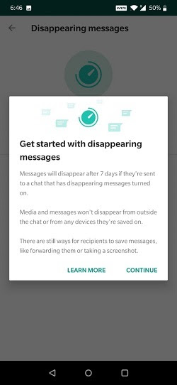 disparition des messages sur whatsapp 4