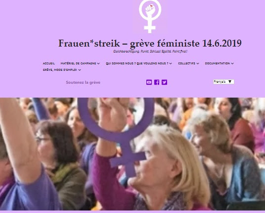 14 juin : grève des femmes en Suisse