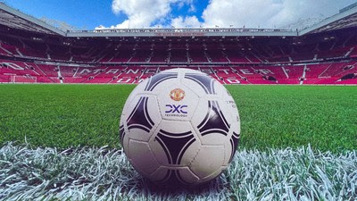 DXC and Manchester United Partnership football (credit Manchester United)
