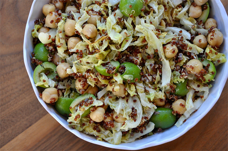 Toasted Lemon Quinoa Cabbage Salad