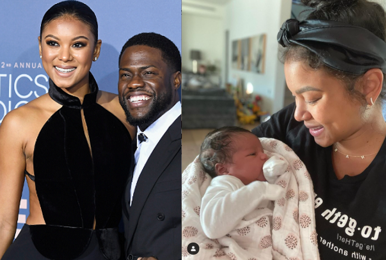 Kevin Hart and wife Eniko Hart share first photo of their newborn daughter