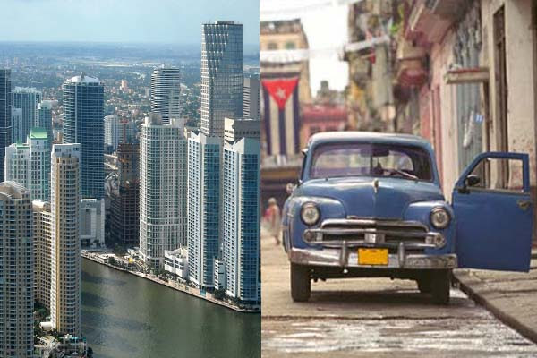 Miami progresó hasta convertirse en la Puerta de las Américas, mientras que La Habana se está desmoronando, expuesta al salitre y al abandono, desde hace más de 50 años