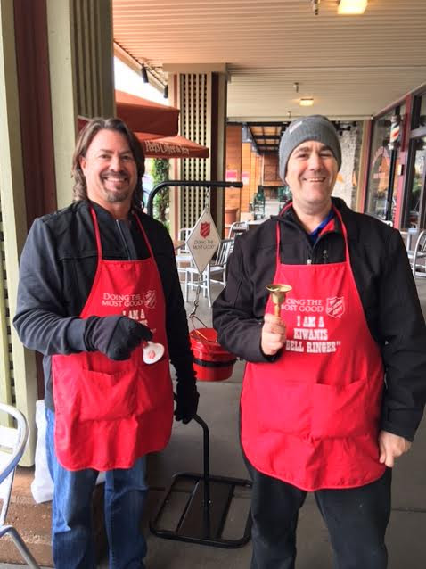 Kiwanis bell ringing Trader Joes