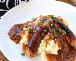 Bangers and mash, England