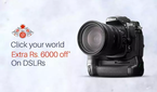 Extra Rs. 6000 off on DSLR Cameras