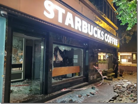 Starbucks vernield - November 2019
