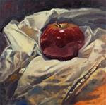 Red Apple and Fabric - Posted on Sunday, January 18, 2015 by Thierry Monter