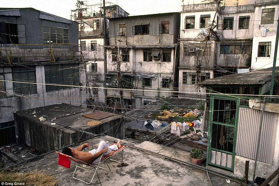 Given the density of the six-acre site, residents had no immediate access to greenery and had to retreat to rooftops for sunlight