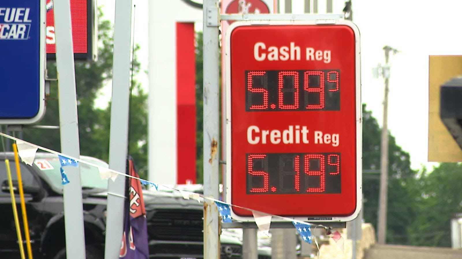 Gas prices top $5 in Rhode Island
