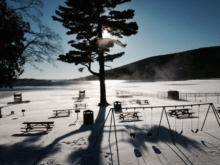 Morahan waterfront park, at the end of windermere avenue in the village of greenwood lake, is now open weekends from 11 a.m. Snow covered Greenwood Lake beach at the Thomas P. Morahan Waterfront