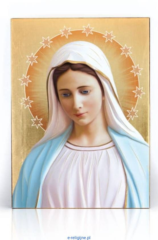 Ikona religijna Matka Boża z Medjugorie 12 x 16 - e-religijne.pl katolicki  sklep internetowy