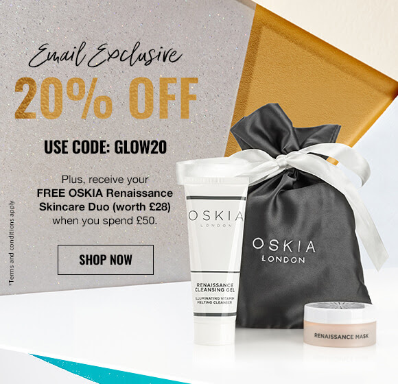 Email exclusive 20% off + FREE beauty gift