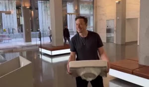 Musk Brings Twitter the Kitchen Sink…Literally! Watch