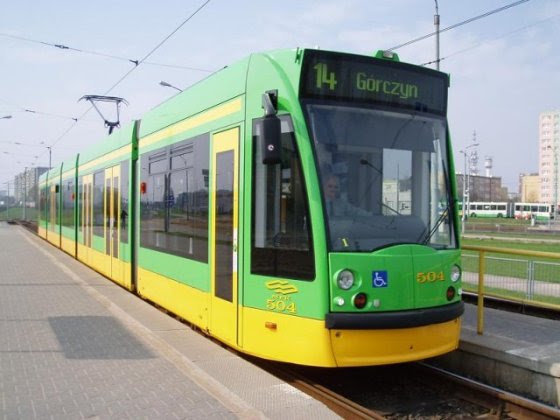 Poznan accessible train stop