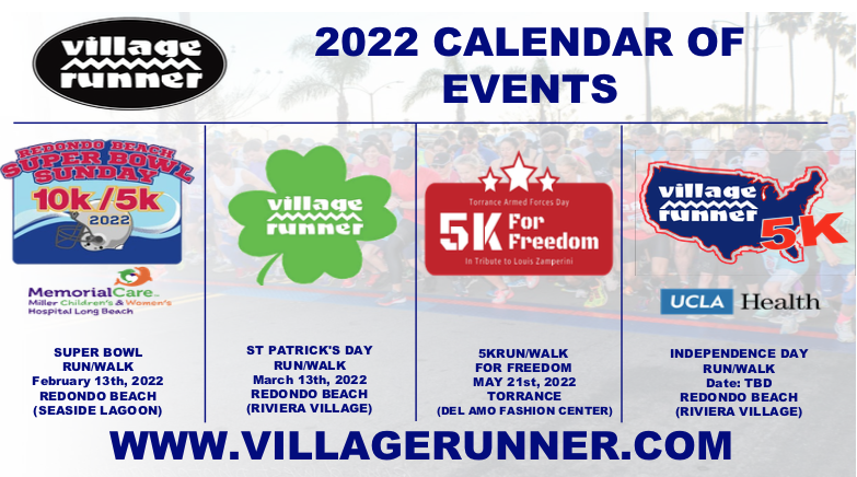2022 Calendar of Village Runner races