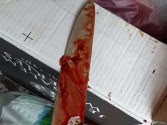 The knife used in the Petach TIkva attack