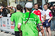 Image of runners in Boston Marathon race