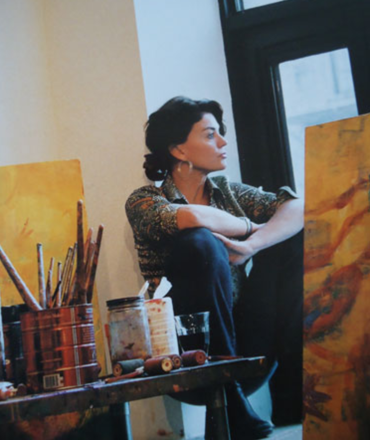 Sylvia Martins in her studio