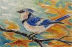 Autumn Blue Jay - Posted on Friday, November 28, 2014 by Tammie Dickerson