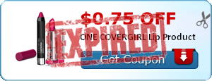 $0.75 off ONE COVERGIRL Lip Product