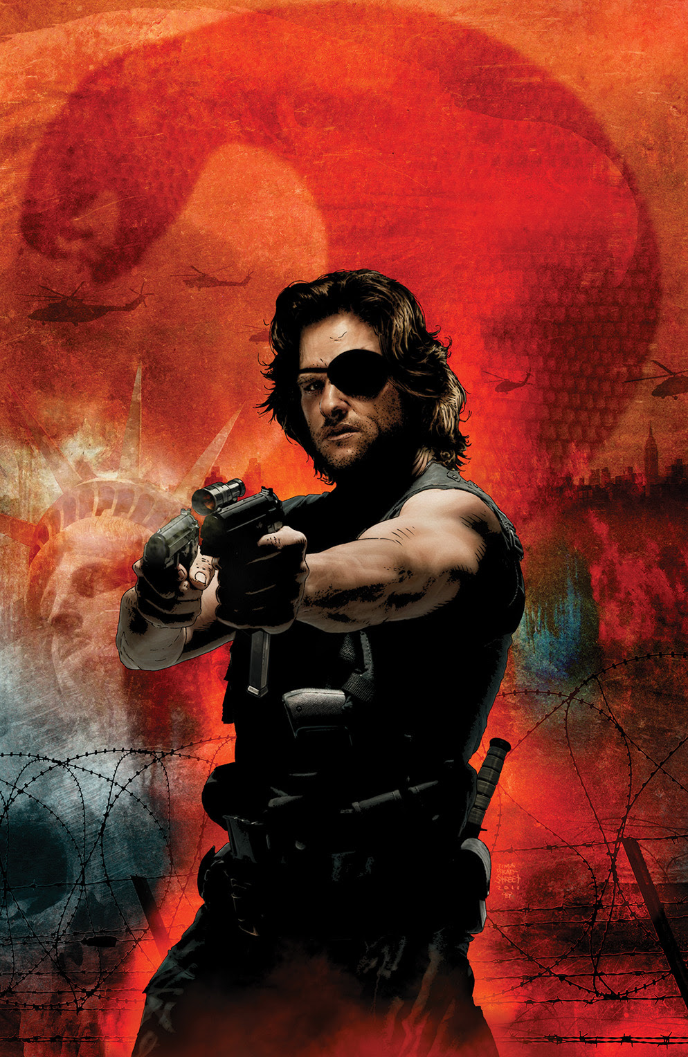 ESCAPE FROM NEW YORK #1 Retailer Incentive Cover (1:10) by Tim Bradstreet