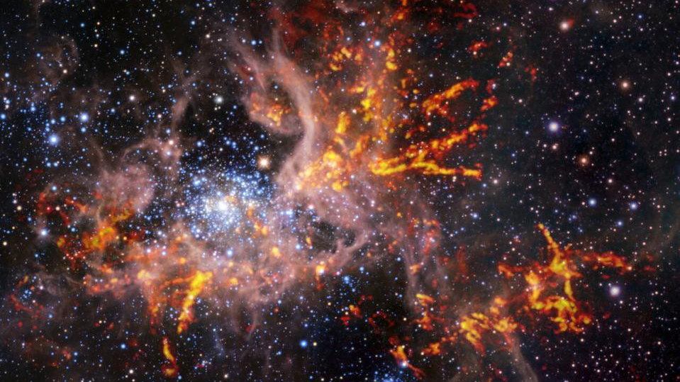 violence inside the Tarantula Nebula