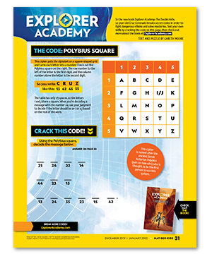 Image of a puzzle to show an example of secret codes for kids to solve.