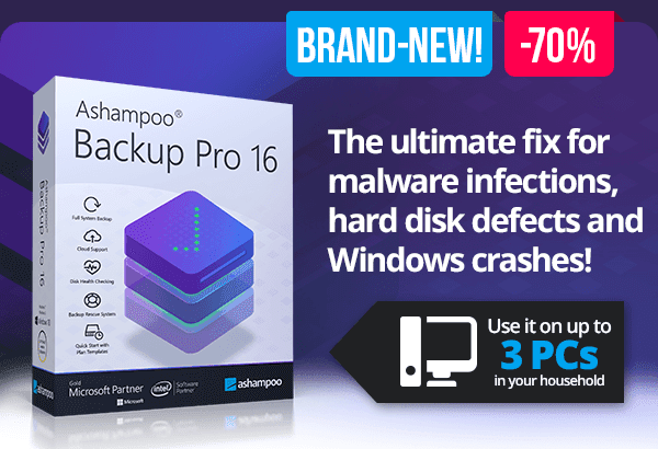 Ashampoo Backup Pro 16 Discount Sale