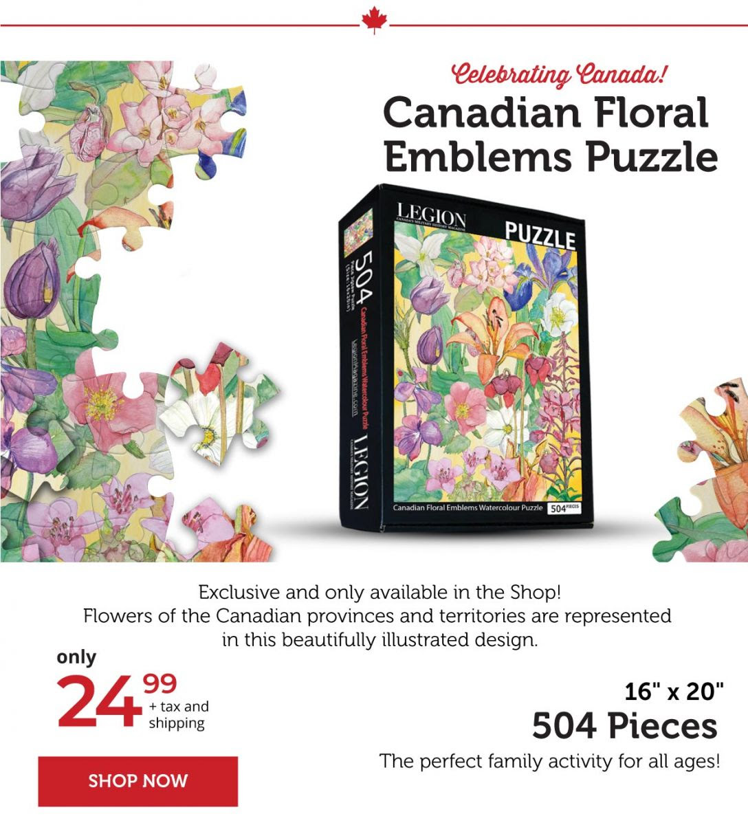 Canadian floral emblems Puzzle