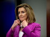 House Speaker Nancy Pelosi of Calif., puts her mask back on after speaking at a news conference on District of Columbia statehood on Capitol Hill, Tuesday, June 16, 2020, in Washington. House Majority Leader Steny Hoyer of Md. will hold a vote on D.C. statehood on July 26. (AP Photo/Andrew Harnik) **FILE**