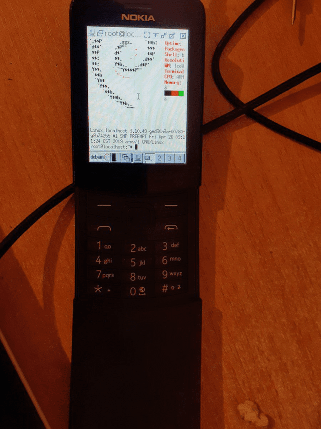 Debian on Nokia 8110