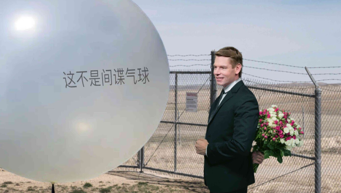 'Why, Hello There Beautiful!' Says Eric Swalwell Suavely Approaching Sexy Chinese Spy Balloon