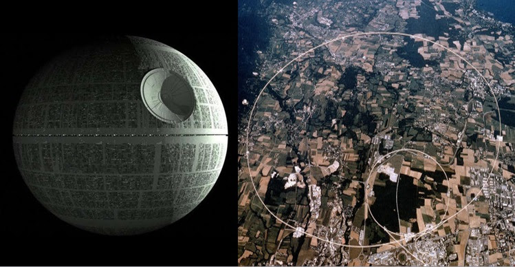 CIA Death Star Appears Over CERN, Switzerland, Home of the CIA 