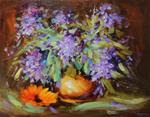 Original lilac floral flower bouquet painting - Posted on Sunday, January 18, 2015 by Alice Harpel