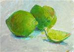 Limes together,still life oil on canvas,5x7,price$175 - Posted on Monday, February 16, 2015 by Joy Olney