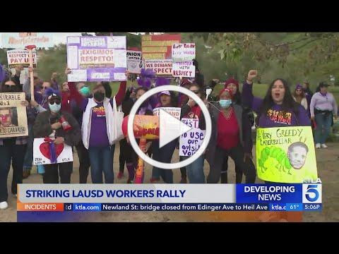 Los Angeles Unified School District employee strikes to end Thursday with no agreement reached