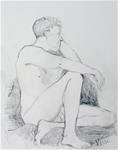 Nude Male Figure Study - Posted on Friday, April 3, 2015 by Kerri Blackman